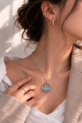Pendant Necklace – Elegant Crystal Water Design | Long-Lasting Shine Jewelry for Women