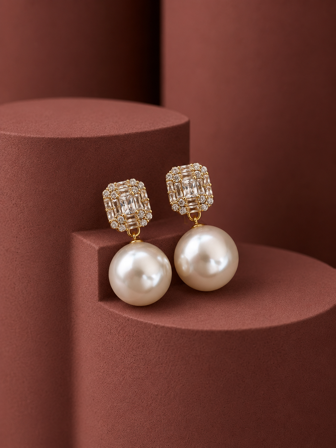 Pearl Drop Earrings for Women | Elegant Pearl Earrings | Party & Wedding Jewelry