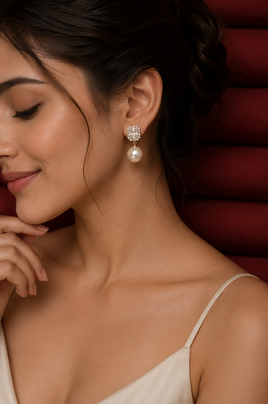 Pearl Drop Earrings for Women | Elegant Pearl Earrings | Party & Wedding Jewelry
